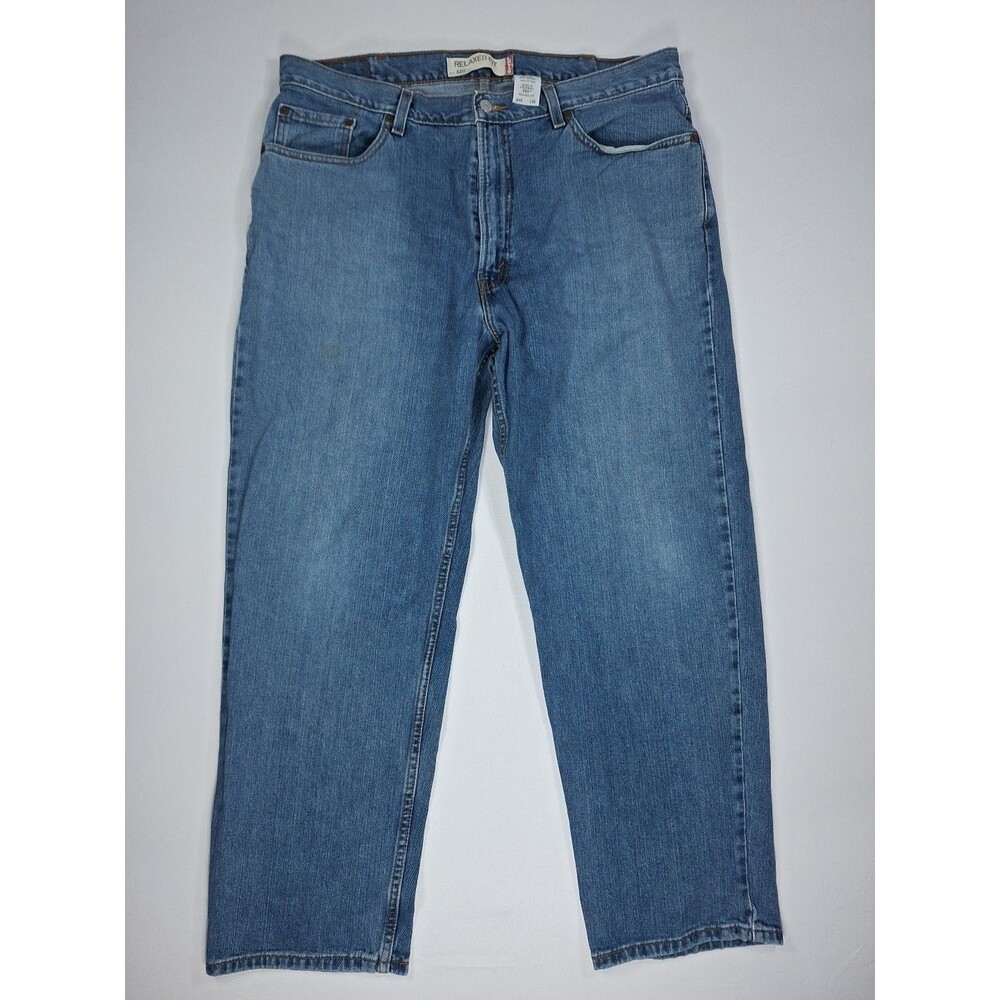 Levi's Mens 550 Relaxed Fit Jeans Med Wash Denim 40x30 5 Pocket